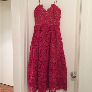 Self Portrait thin strap floral dress US4 UK8